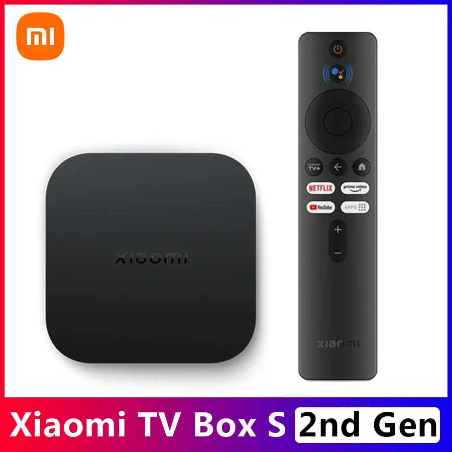 Xiaomi Mi Box S (2nd Gen) Android TV 2+8GB Streaming Box Mibox S 4K HDR Android  TV Patchwall Global