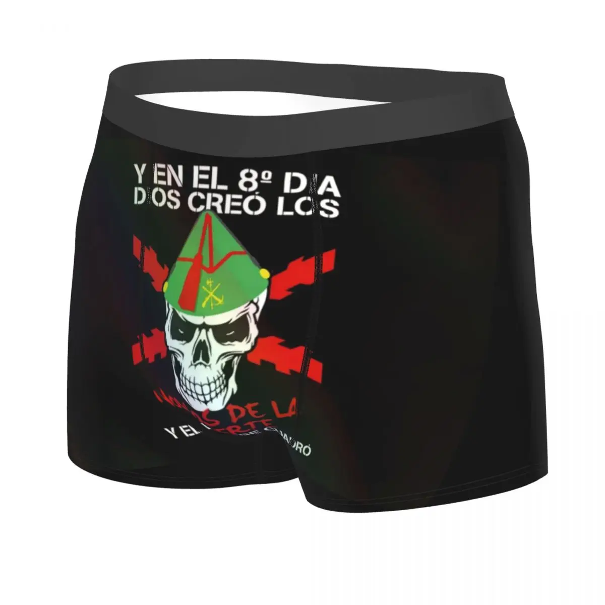 Male Fashion Spanish Legion Underwear Spain Coat of Arms Boxer Briefs Stretch Shorts Panties Underpants 2