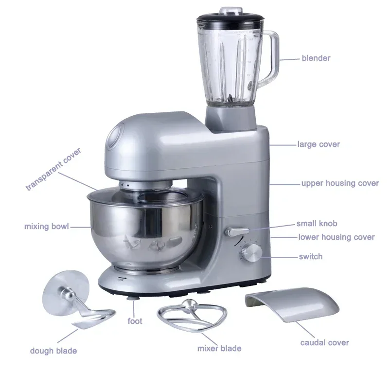 Top Chef All in One Kitchen Robot Stand Mixer 2000W Food Processor Blender 5