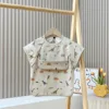 Waterproof PU Infant Sleeveless Bib Baby Feeding Bib Kids Apron Bibs Newborn Burp Cloths for Children Painting Art Smock 6