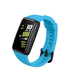 Silicone Wristband Replacement Strap - Elegant Watchband Bracelet (Blue)