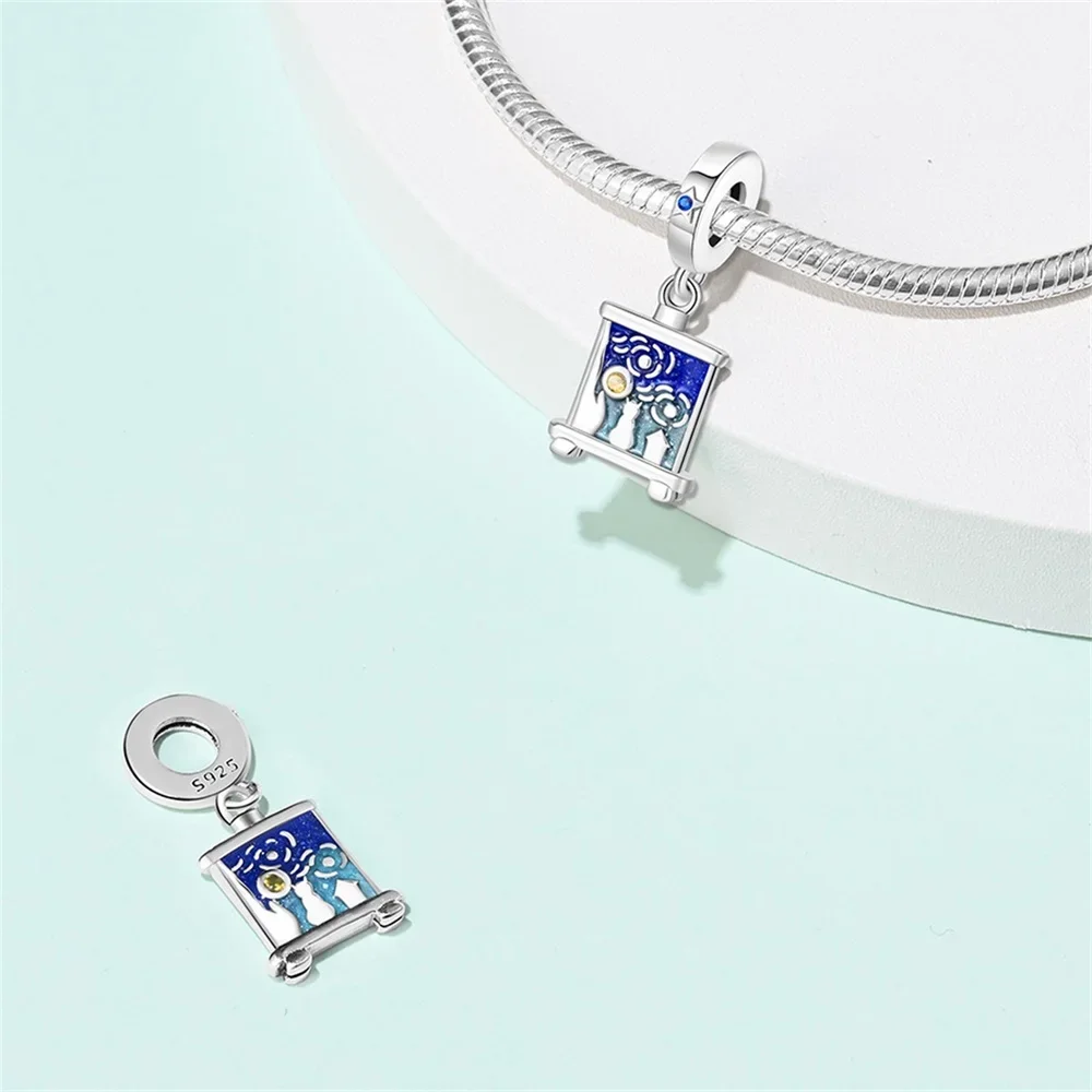 Art Series Painter Charms Brush Pigment Color palette Bead Fit Diy Original Bracelets Charms Lucky Jewelry Gifts Diy Accessories