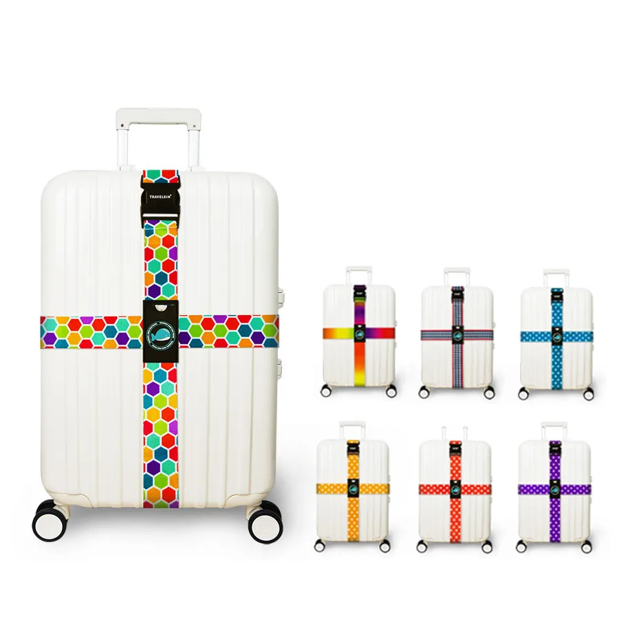 Anti-theft Luggage Buckle Cross Strap Adjustable for Baggage Suitcase