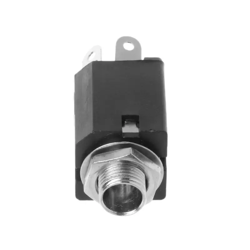 6.35mm o Plug Sockets PJ-612 3-Pin Connector Screw Nut 10pcs