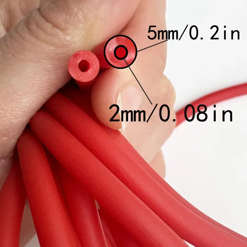 OD 5mm 1미터/2미터/5미터/10미터 고무 튜브 천연 순수 라텍스 고무 밴드