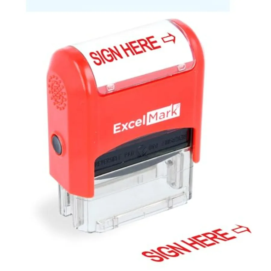 Self Inking Two Color Rubber Office Stamp