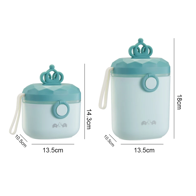 Portable Baby Food Storage Box Cartoon Infant Milk Powder Box Essential Cereal Toddler Snack Container Baby Food Accessories