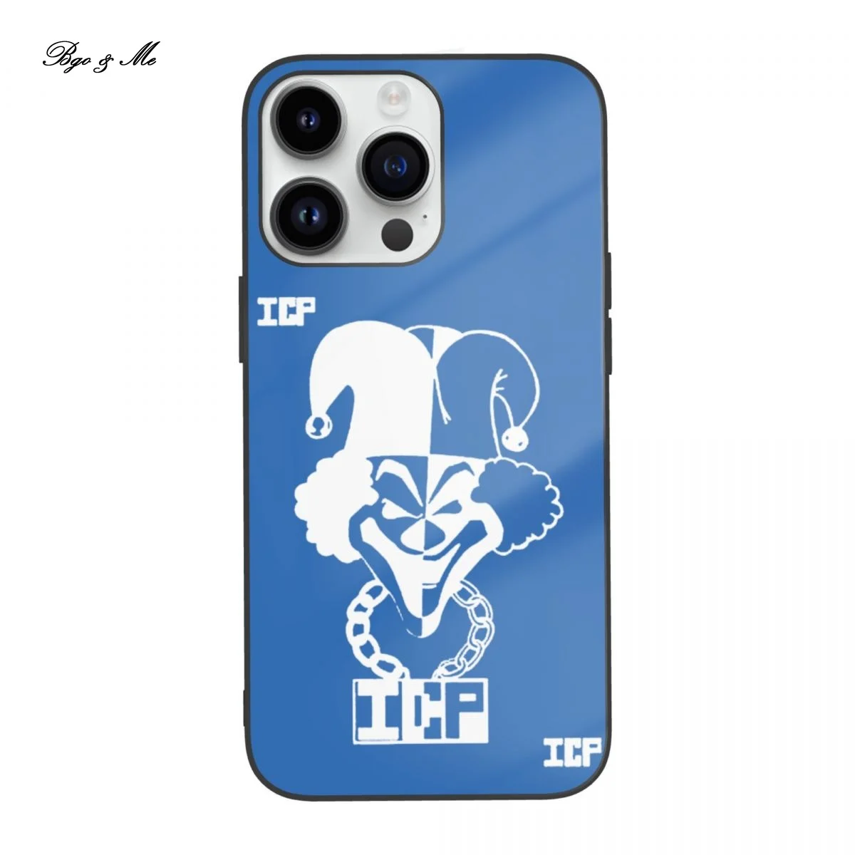 

ICP Case with iPhone 12 13 14 Pro Max for Teens Men and Women Cool TPU Glass Bumper Phone Case Cover