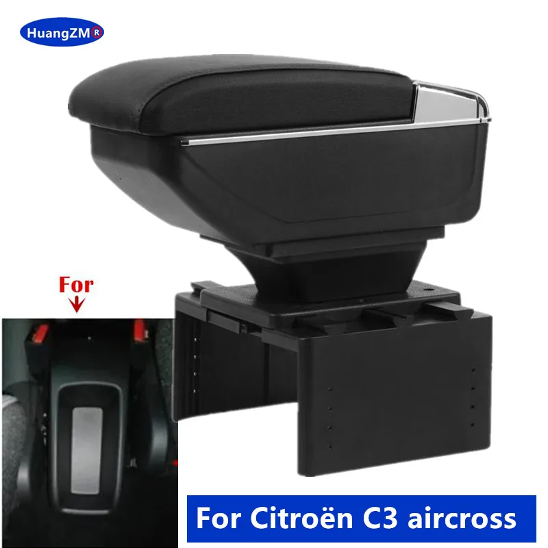 시트로엥 C3 에어 크로스 용 자동차 팔걸이 상자 시트로엥 C3 에어 크로스 센..