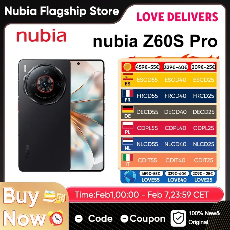 Smartfon Zte Nubia Z60S Pro z EU za $393.93 / ~1426zł