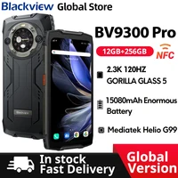 Blackview BV9300 Pro Rugged Phone Helio G99 6.7'' 120Hz Display 8/12GB 256GB Smartphone With Dual Screen 15080mAh 64MP Cellphone