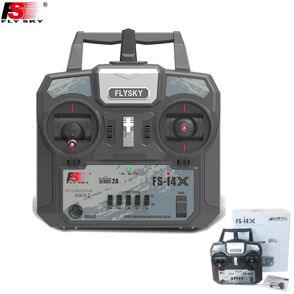 Récepteur FlySky inclus avec la radio commande 4 canaux 2.4GHz