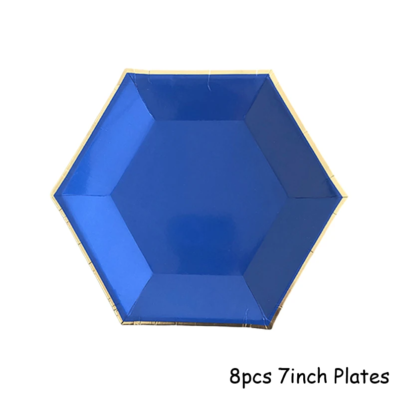 8pcs 7inch Hexagon