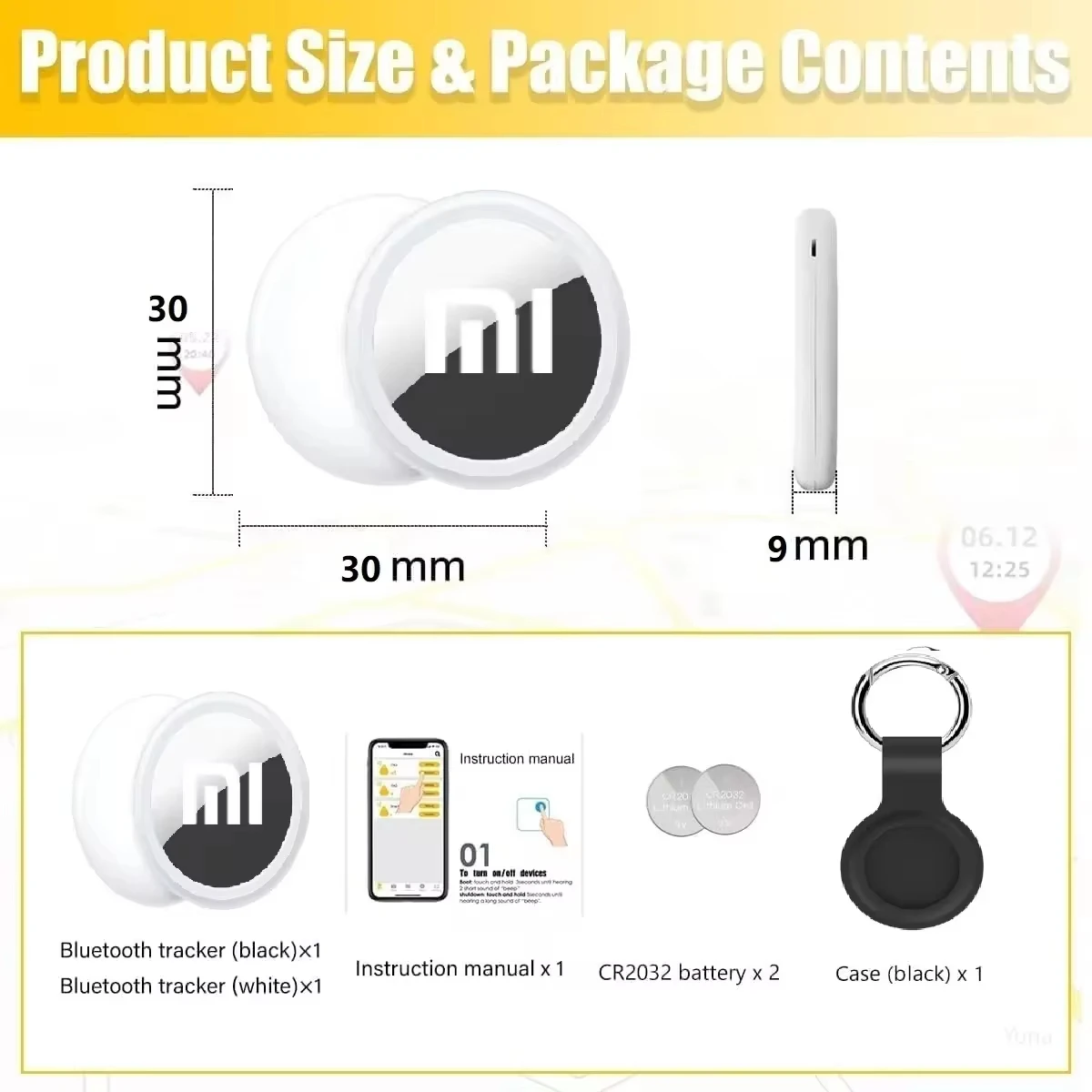 Xiaomi Mini Smart Bluetooth Locator Bluetooth 4.0 Tag Airtag Tracker Portable Children's Wallet Locator Device Anti Loss Location smart bluetooth locator
