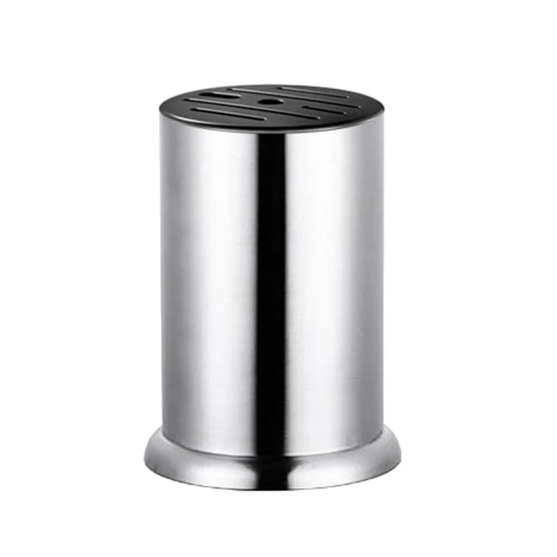 

Универсальный блок для ножей, круглый держатель для ножей из нержавеющей стали, столешница для хранения ножей без ножа