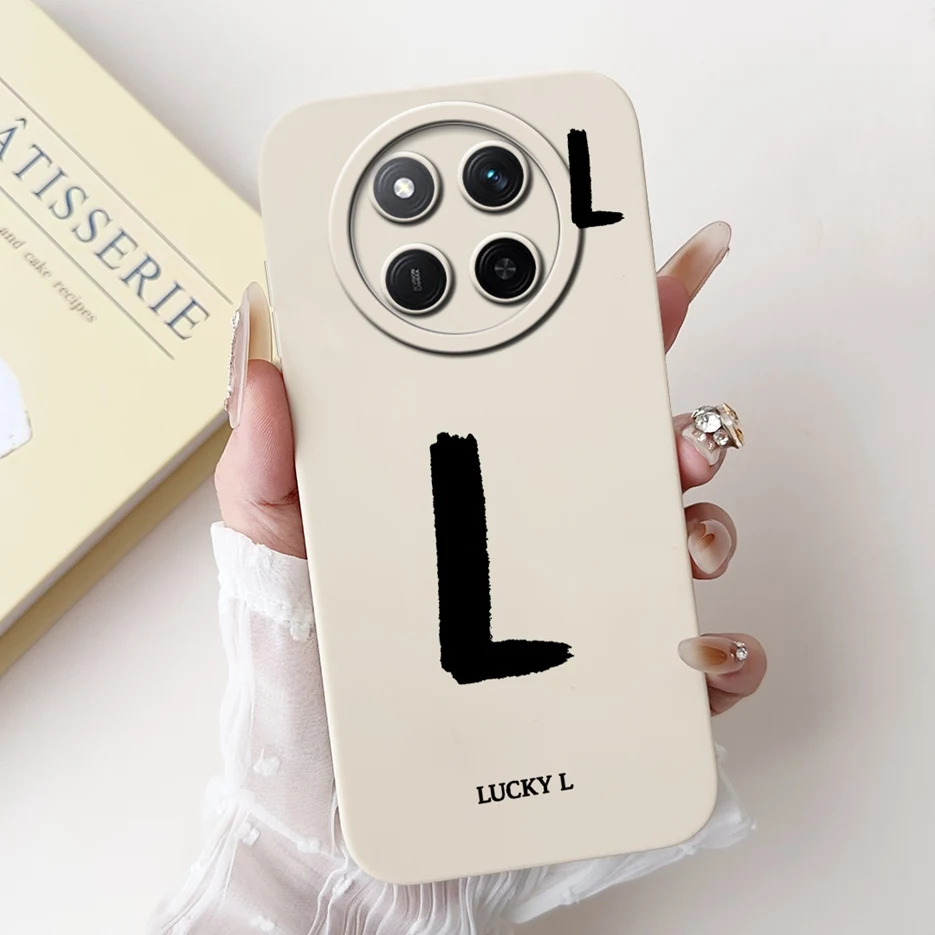 Cute Lucky Letters Soft Silicone Case - Stylish Protective Cover