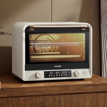 Fornello a vento Forno elettrico Frittura ad aria Smalto domestico Torta multifunzionale Pane 42L Macchina da forno di grande capacità Forno Eletrico 1