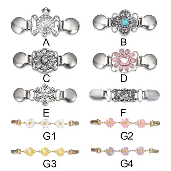 أزياء سحر هدية حجر الراين الرجعية الفيروز جديد كليب المشابك شال بروش سترة كليب سترة بلوزة دبوس 4