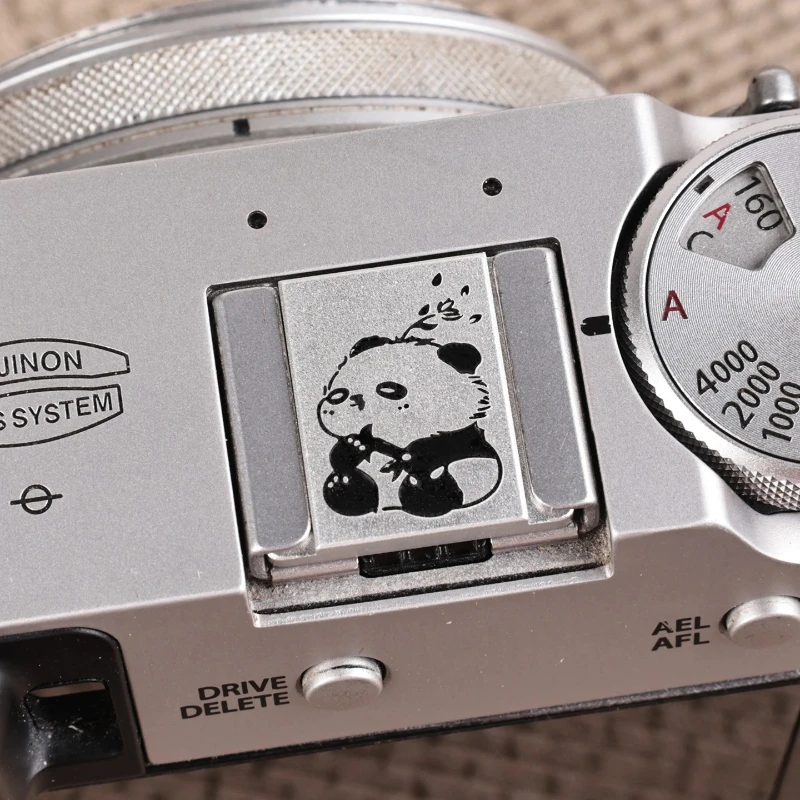 파나다 시리즈 메탈 핫슈 커버 후지 XT5 캐논 EOS 600D 라이카 펜탁스 카메라 액세서리에 적합