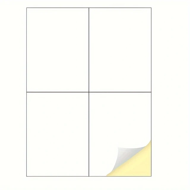 Etichette Autoadesive Per Indirizzi, Per Stampanti Laser A Getto D' Inchiostro, Stampabili, Formato A4 (21 Etichette Per Foglio, 50 - Foto 2