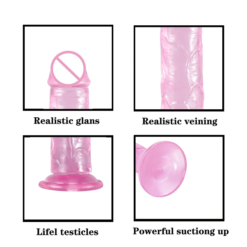 Pink Dildos Sex Toys Adults 18 Sex Toy Soft Dick For Woman TPE Artificial Penis G-spot Simulation Full Size Realistic Anal Dildo