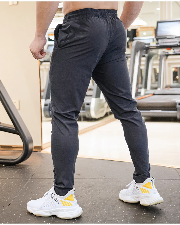 Ice Silk Sweatpants Men's Summer Ultra-thin Cooling Dry Fit Sports Pants Running Breathable Trousers Casual Fitness Leg