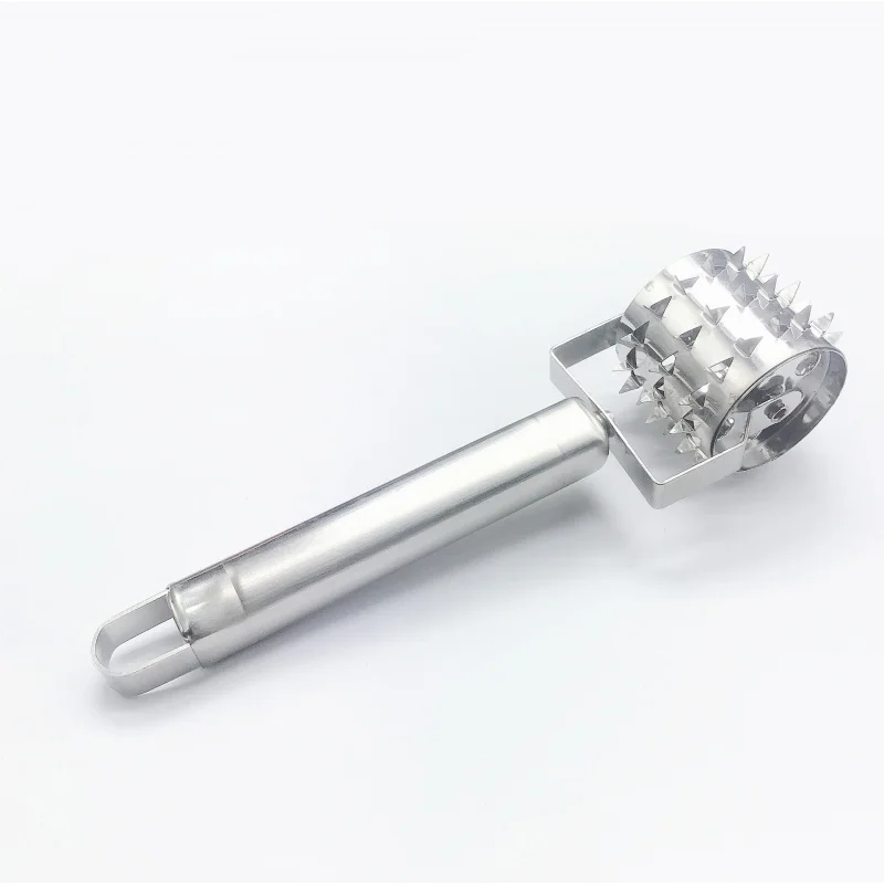 Kitchen Stainless Steel Steak Tenderizers Cattle Pin Header Rolling Meat Pine Needle Meat Cutter Kitchen Tool Tender Needle