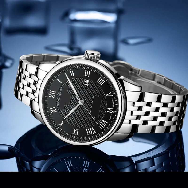 Luxury Men's Quartz Watches for Man Quartz Wristwatches Male Stainless Steel Brand Waterproof Design Men Watches Mechanical