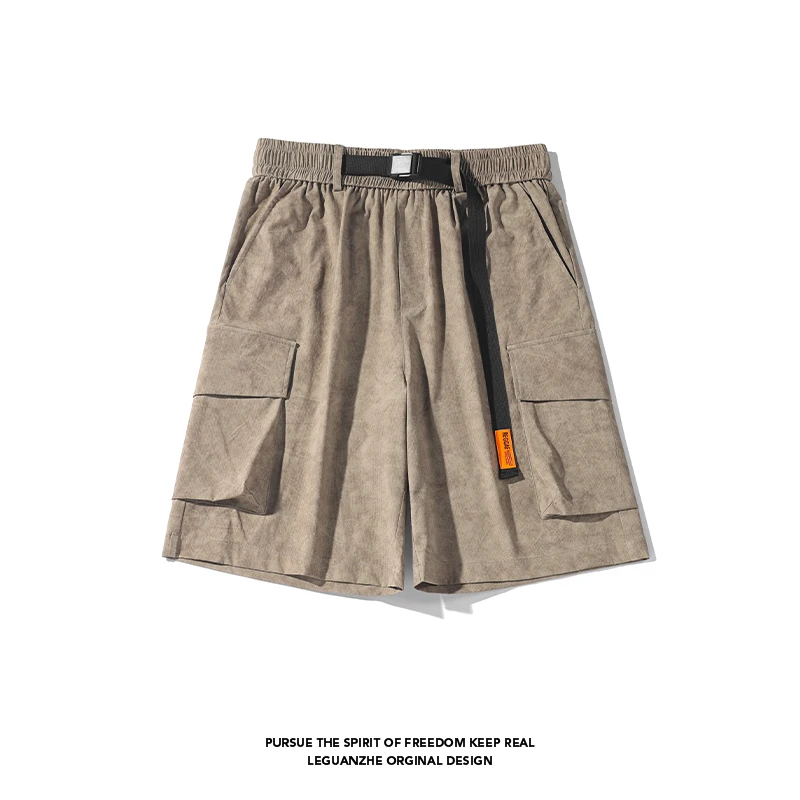 

Hip Hop Men Cargo Shorts Large Side Pockets Sport Short Pants Casual Running Shorts New Summer Shorts Male Pants