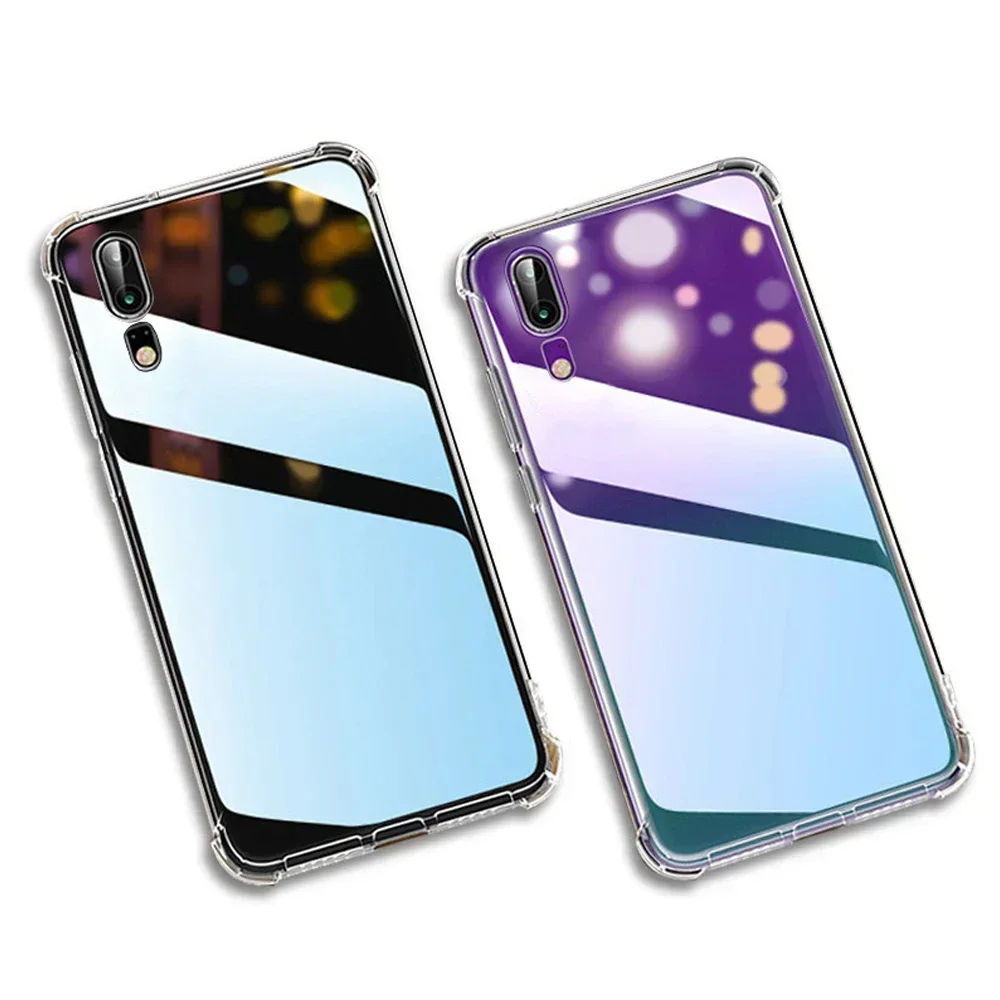 thumbnail image 1 of Funda de silicona transparente a prueba de golpes para Samsung Galaxy S24 S23 S22 S21 S20 Ultla FE S10 Lite S9 S8 Plus S10e, 1 of 5