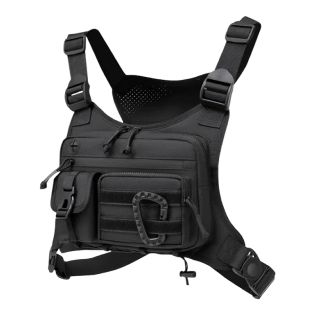Outdoor Sports Chest Bag Multi Pocket Vest Chest Bag Work Backpack Multifunctional Trendy Functional Backpack Adjustable Straps