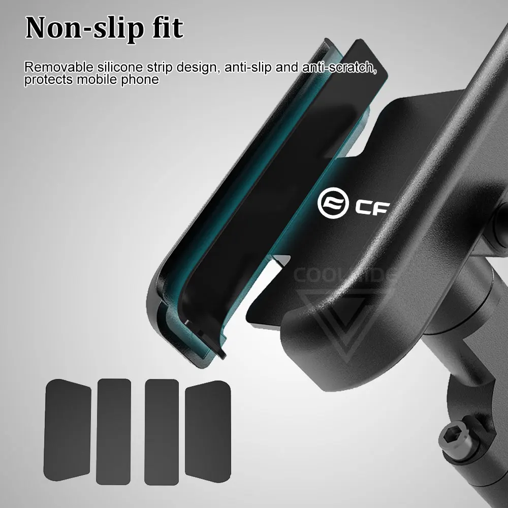 Premium Aluminum Motorcycle Phone Holder Stand - Universal Fit