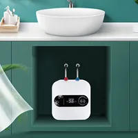 Chauffe-eau électrique 8L/2,11 gal, sortie supérieure, alimentation en eau chaude instantanée pour la maison, la cuisine et la salle de bain - 30-65 ° C/86-149 ° F, 220V 6