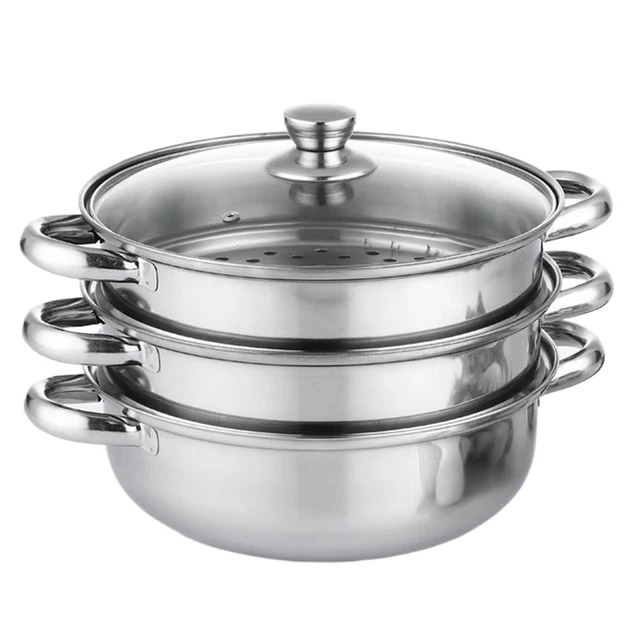 3-Tier Stainless Steel Steamer 2