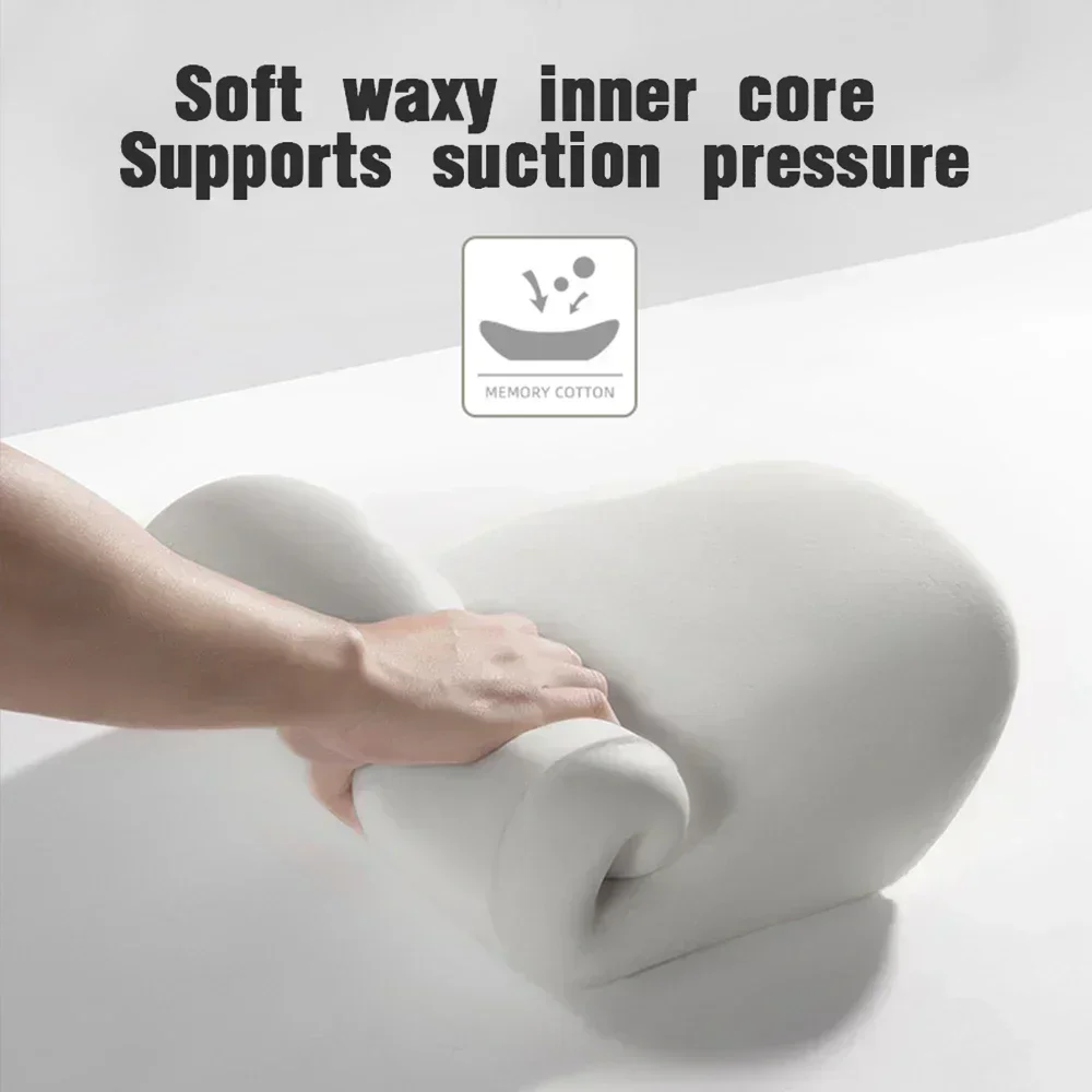 Car Headrest Lumbar Support Lumbar Cushion Memory Foam Cushion Backrest Lumbar Pillow Car Comfortable Neck Pillow Car Accsesorie