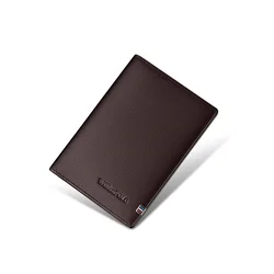Luxurious Leather Anti - Theft Card Holder - Ultra - Thin, Anti - Degaussing, Large Capacity (Brown)