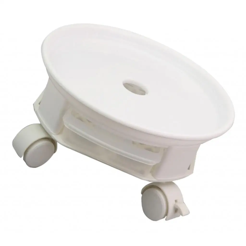 Plant Universal Wheels, Caddy Mover, Rolling with Casters-White