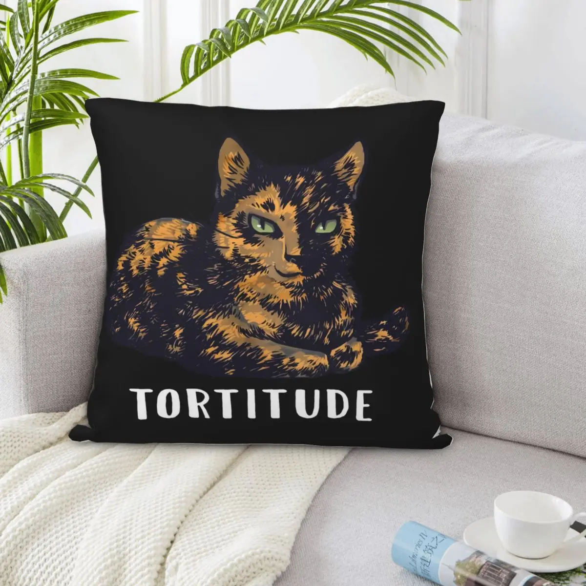 Tortitude Tortoiseshell Cats S Summer Style Colour Holiday New Design Casual Woman Casual Summer New Brand Pillow Case 6