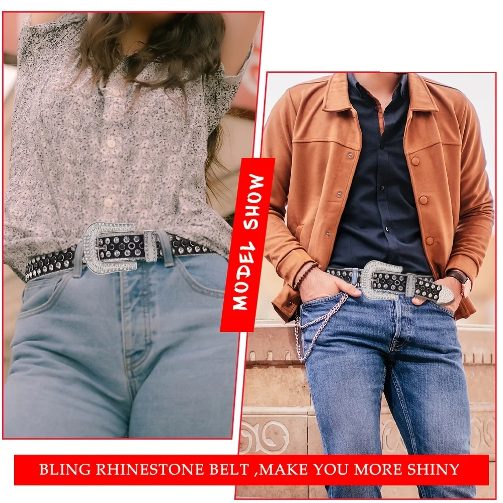 Shiny Fashion Cinto Brilhante Crystal Embellished Belts Fashion Trends Women\'S Rhinestone Belts Luxury Design For Men And Women