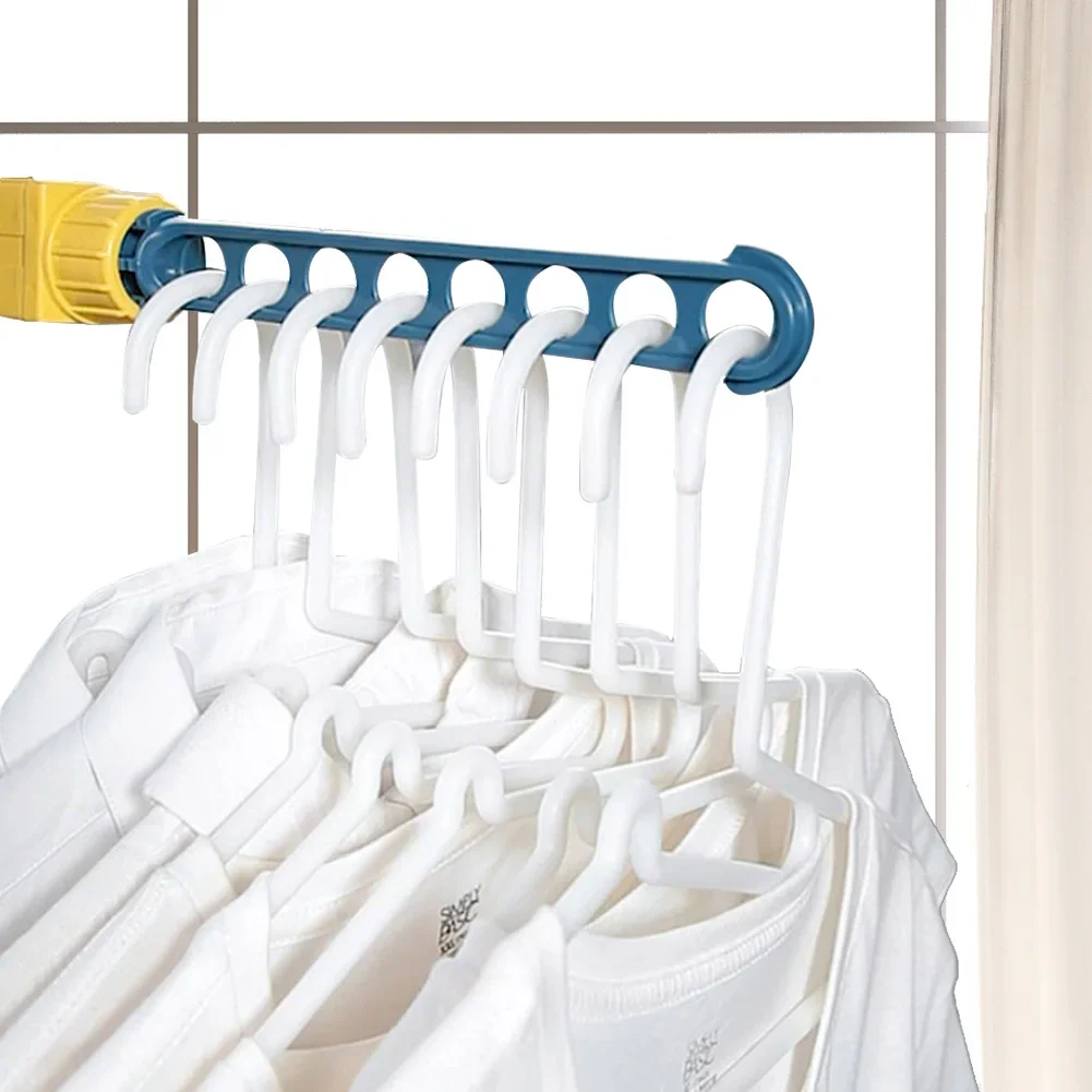 3pcs Window frame clothes hanger buckle type porous window balcony portable clothes hanger adjustable clothes hanger 5