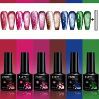 TARTU 6pcs 8ml Cat Eye Gel Nail Polish Set, 6 Colors Gel Polish Kit, Soak Off for Uv/Led, for Salon and Nail Art DIY At Home 1
