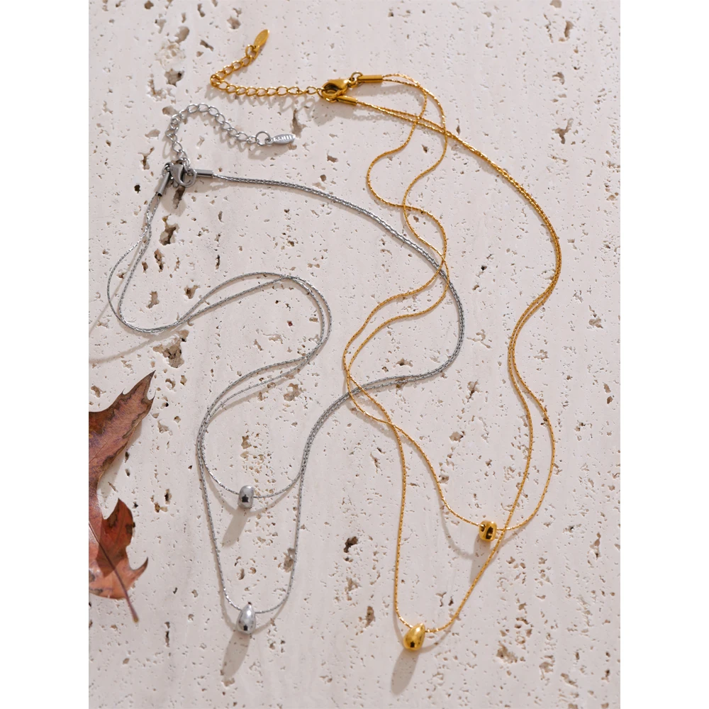Yhpup Pendant Chain Stacked Necklace Jewelry Accessories