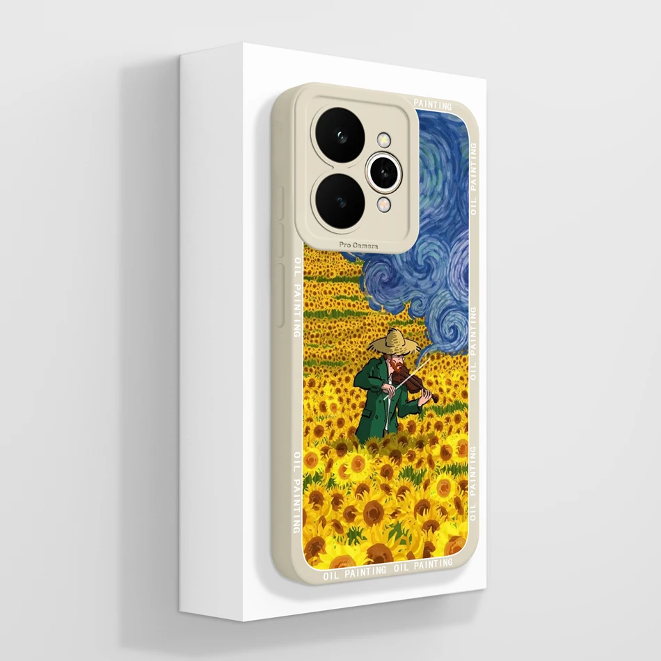 Pretty Flowers Pattern Soft Liquid Silicone Shockproof Phone Case - Full Coverage Bumper