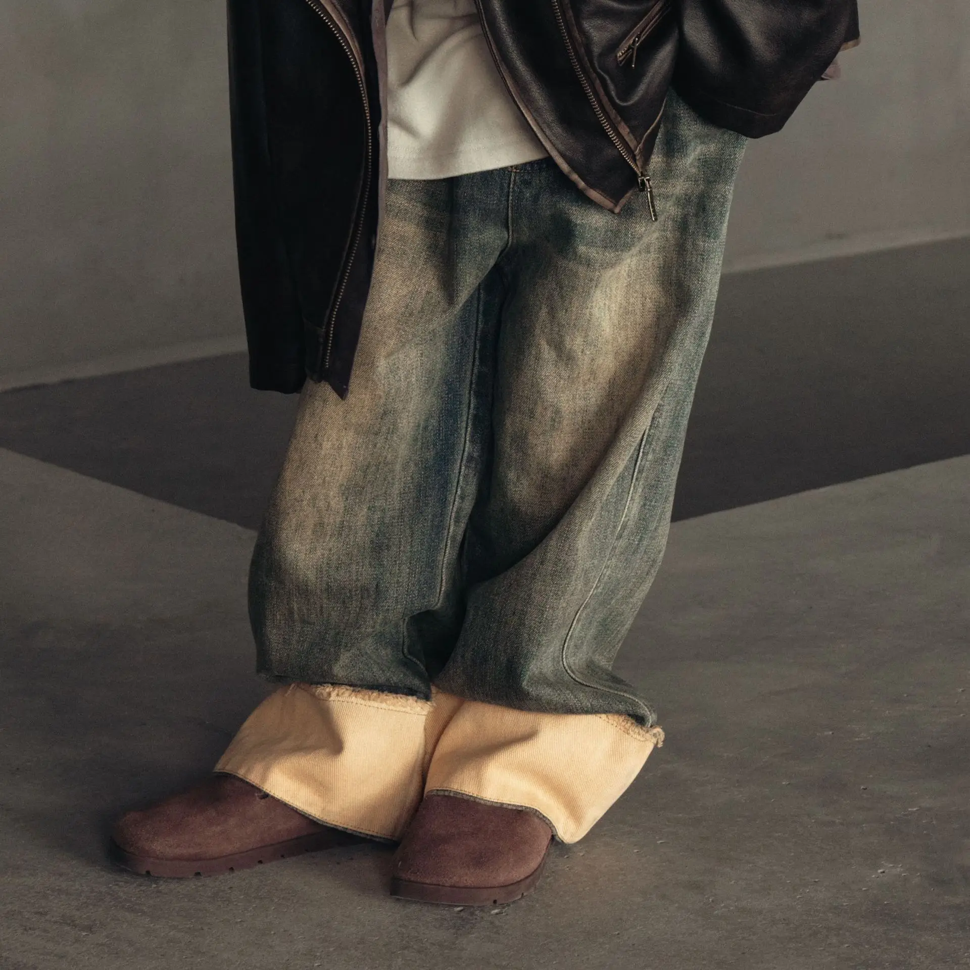 

Детские брюки, Осень-зима, детская одежда, ковбойские брюки для мальчиков, в американском стиле, в стиле ретро, трендовые универсальные, однотонные, сращивающиеся