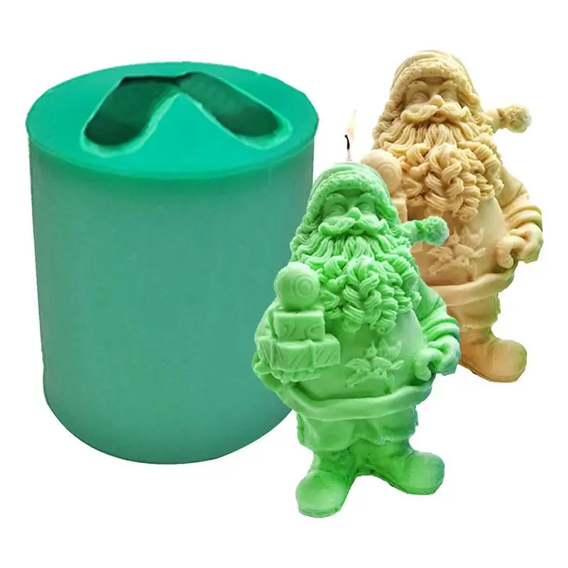 

Santa Claus Resin Mold 3D Christmas Dwarf Fondant Mould Exquisite And Cute Ornament Decoration Mold Used For Birthdays Weddings