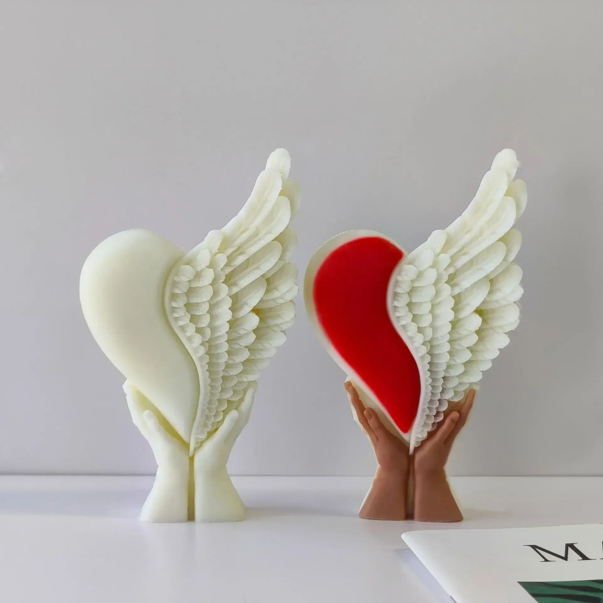 Heart with Wing Silicone Mold for Handmade Gifts and Crafts