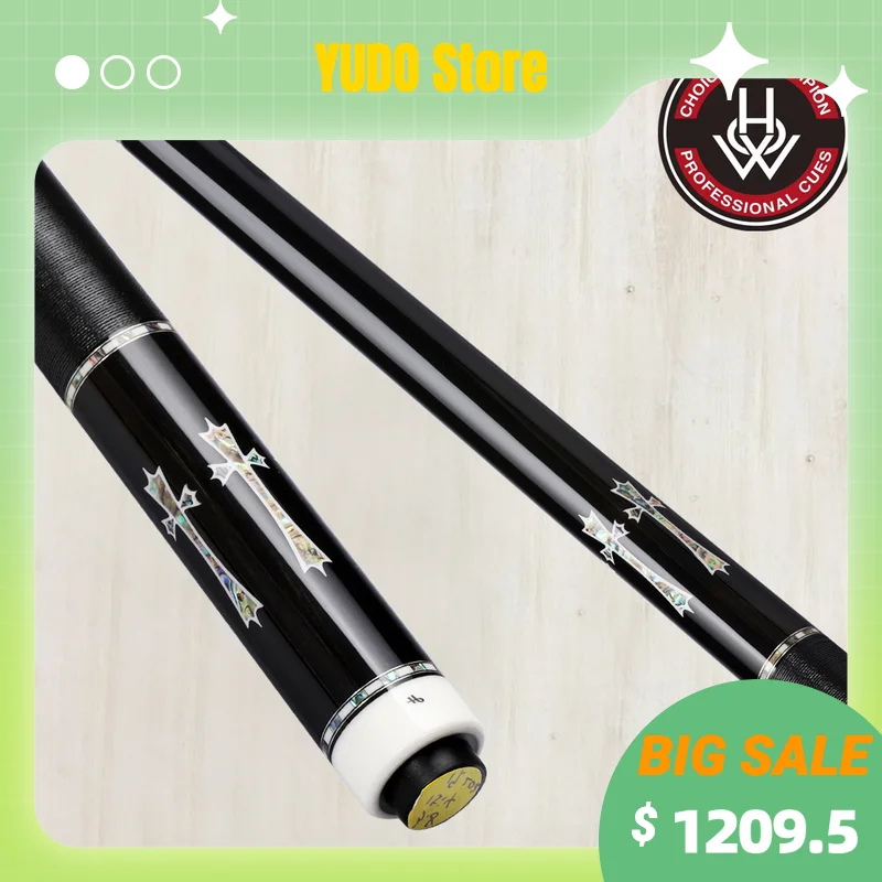 

Original HOW FH-393-M Billiard Pool Cue Billar Stick Kit AP PLUS Professional Maple Shaft 13.1mm Tip with Excellent Case China