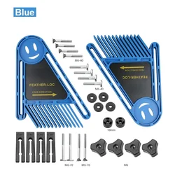 2-Pack Adjustable Safety Featherboard Set (Blue Set)