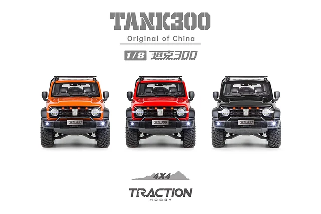 TRACTION HOBBY 1/8スケール TANK300【赤】RTR Rc Crawler Traction Hobby 1/8 Tank 300 Off-Road 4x4 Rc Car‬