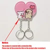 Home Decor Wall Key Holders Anti-Lost Couples Keychains Hanger Key Pendant Refrigerator Sticker Cartoon Shared Keyring Key Hook 2